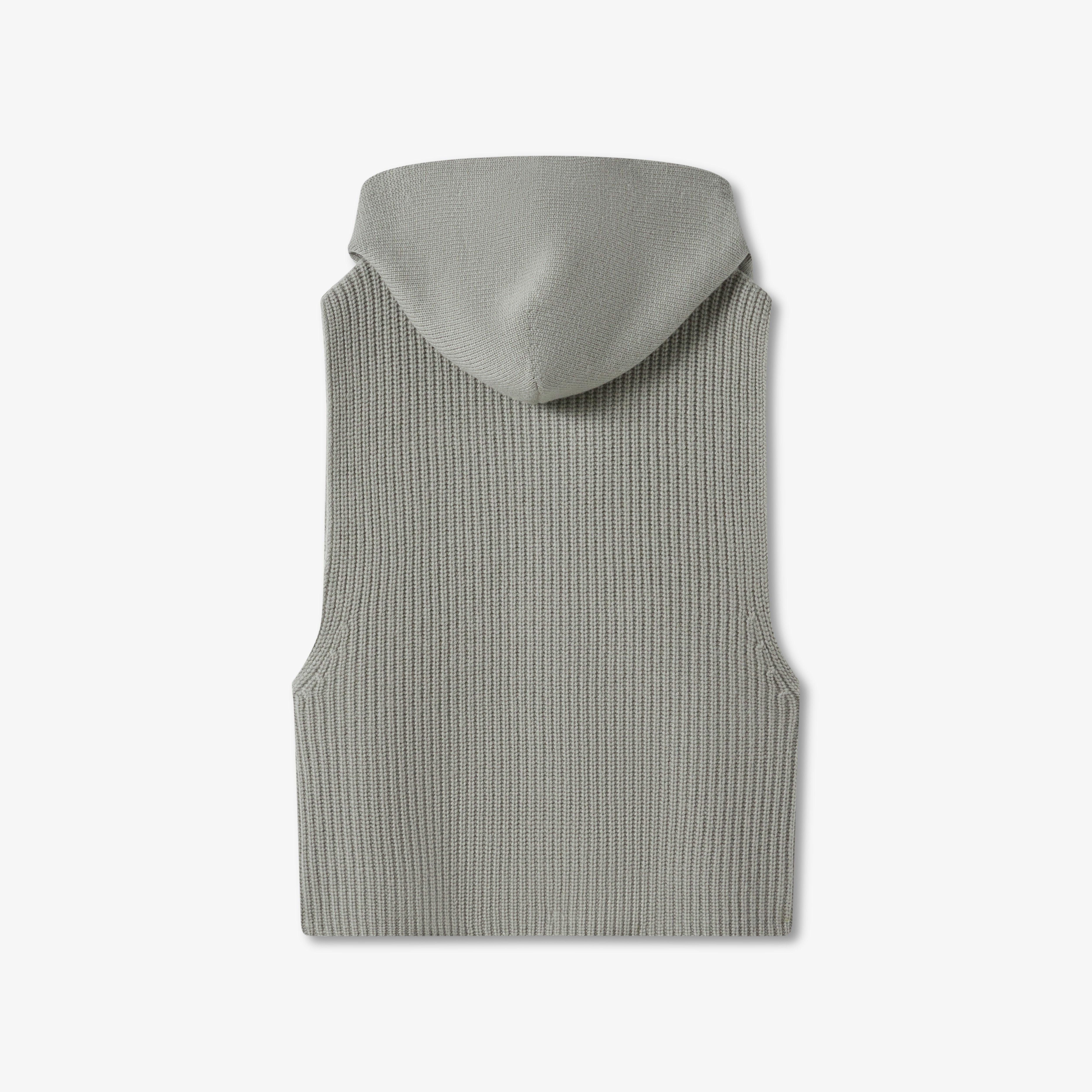 Stone Wool Cashmere Sleeveless Hoodie