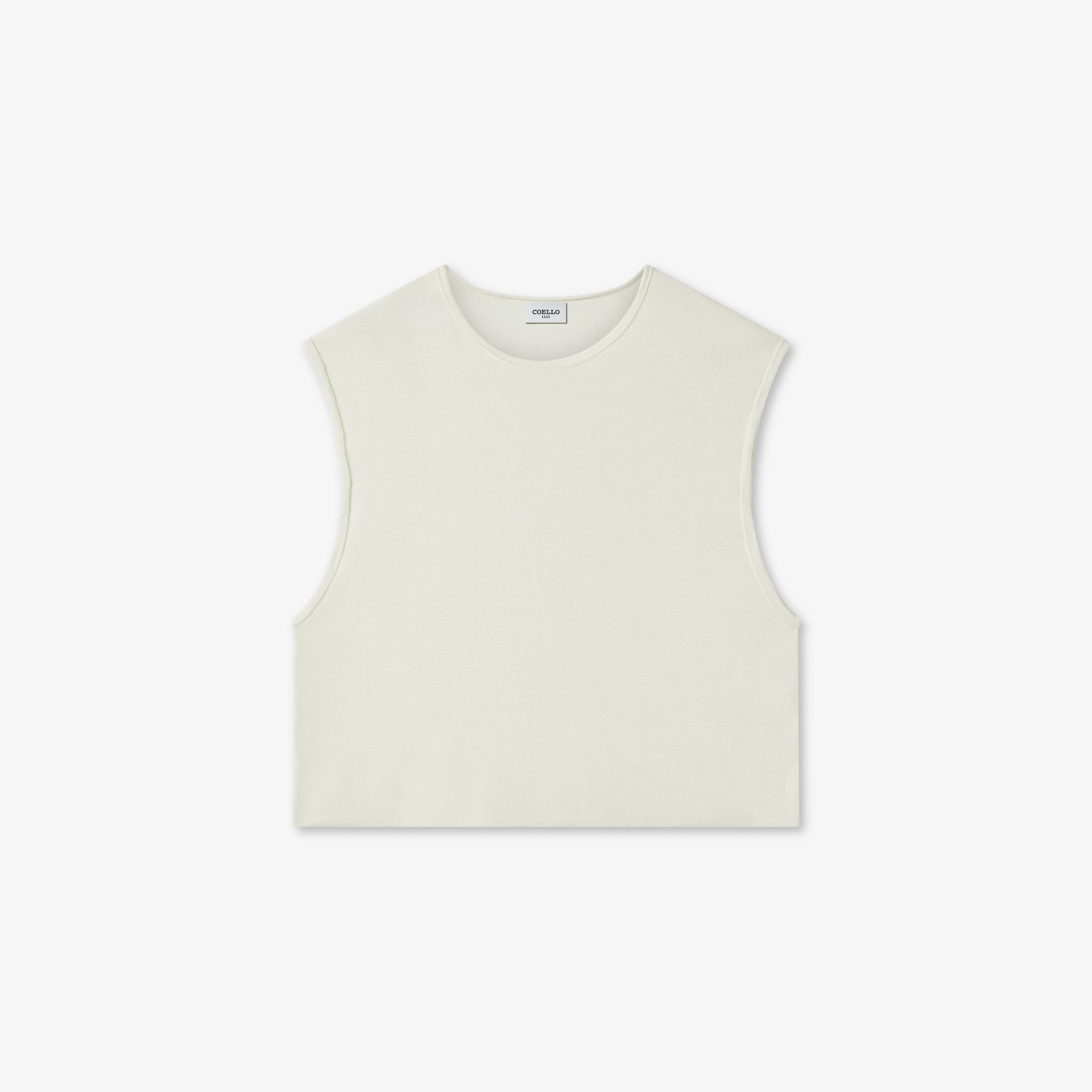 Off-White Wool Cashmere Sleeveless Tee