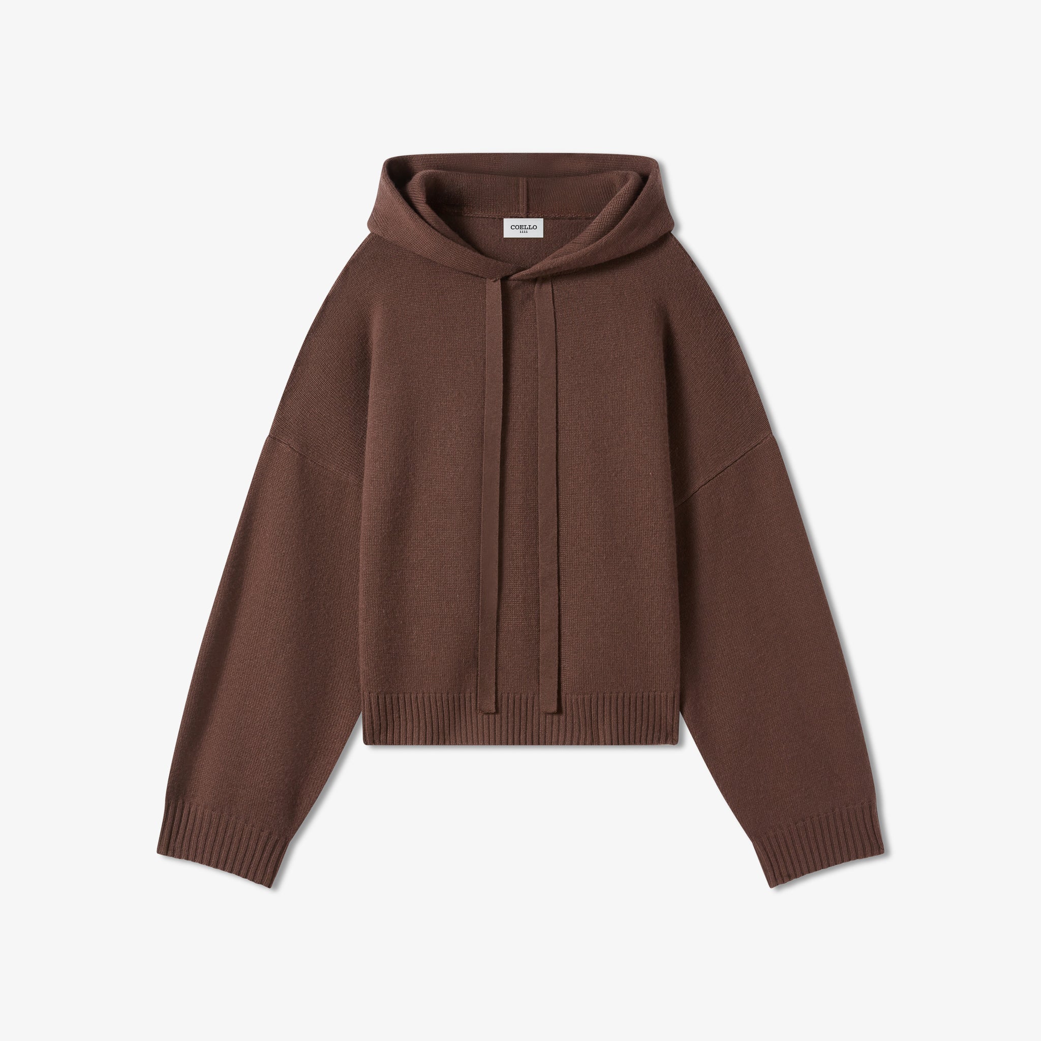 Brown Wool Cashmere Hoodie