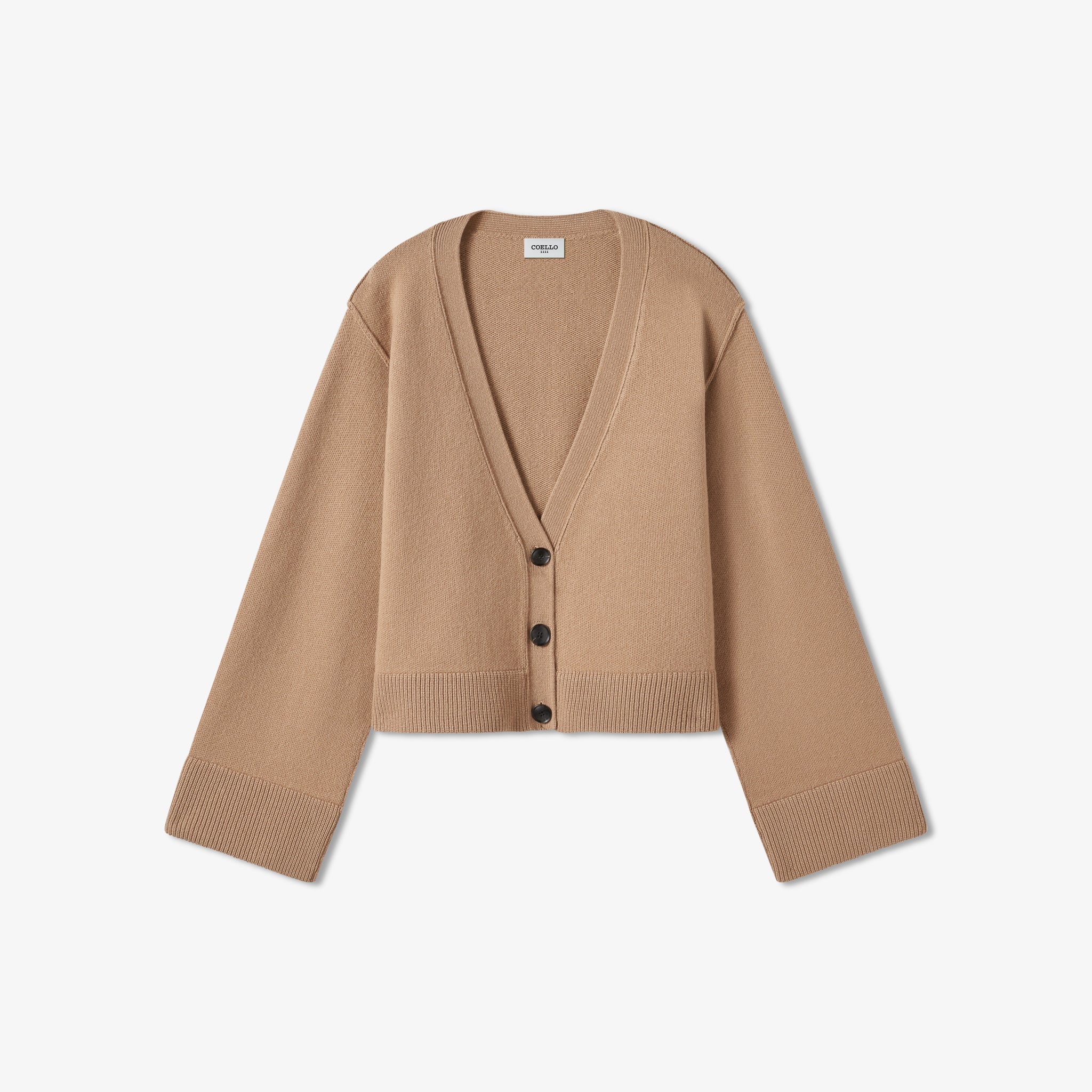 Camel Wool Cashmere Cardigan