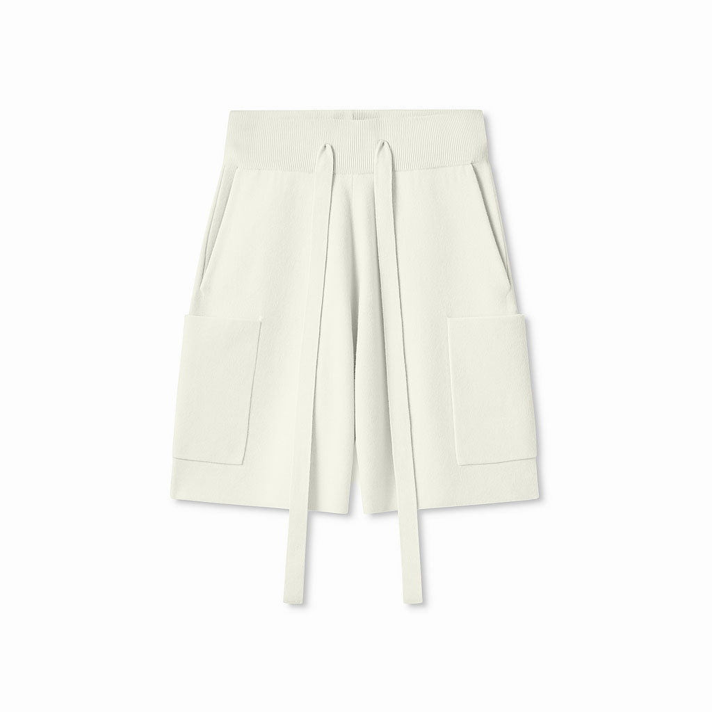 Off-White Wool Cashmere Relaxed Milano Short