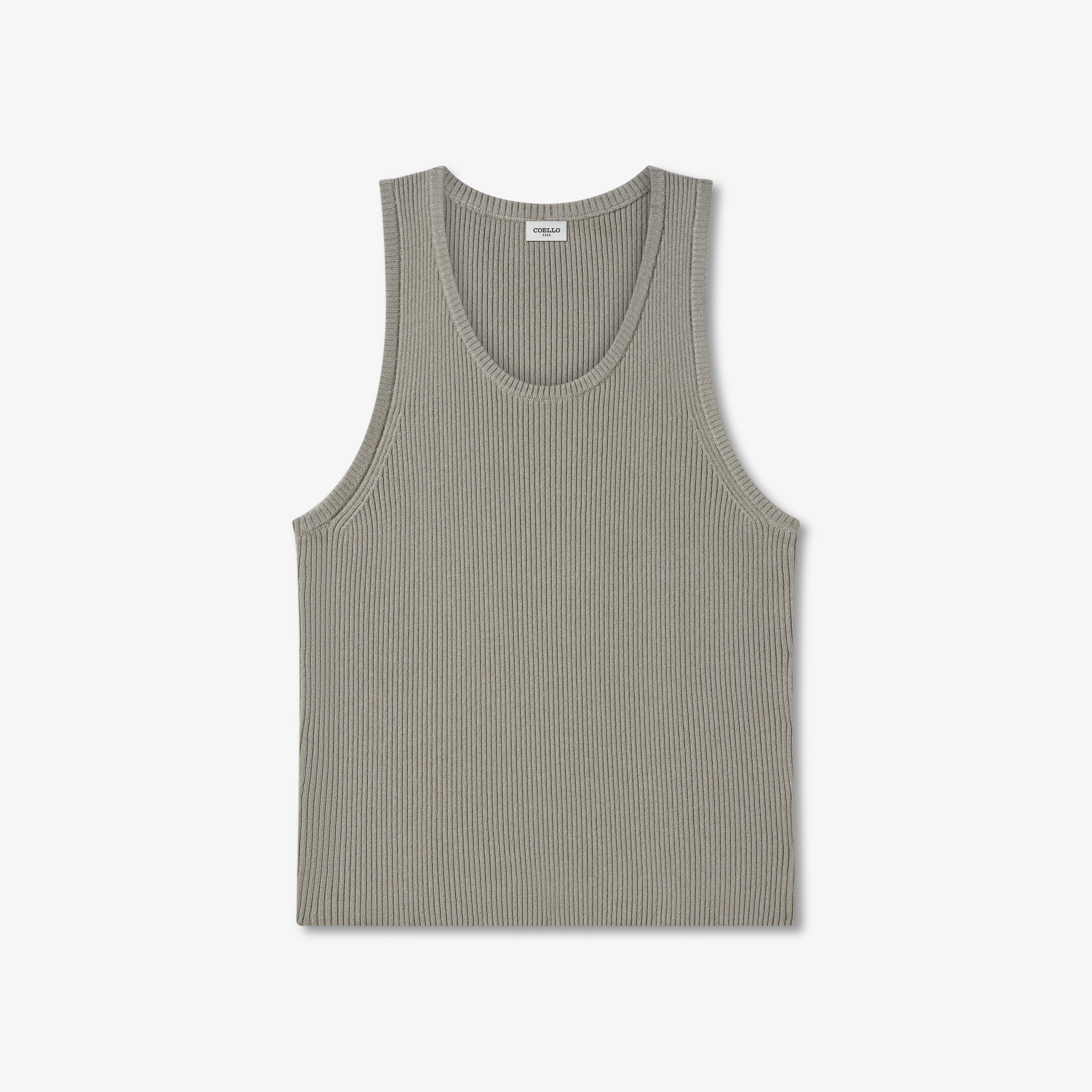Stone Wool Cashmere Rib Tank