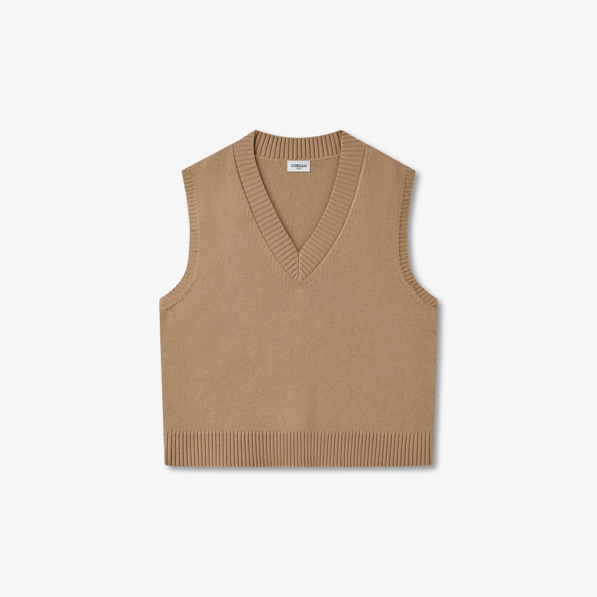 Camel Wool Cashmere Vest